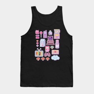 Retro 8bit Arcade Collage Tank Top